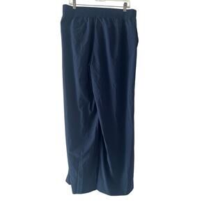 Lululemon Stretch Wide Leg High Rise Pant Navy Blue Sz 12 Contemporary Chic NWOT